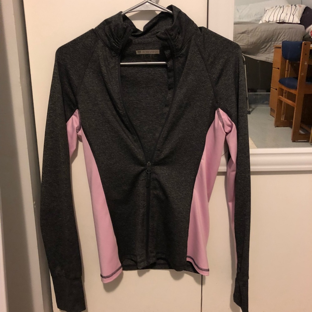 Forever 21 Full Zip Athletic Jacket